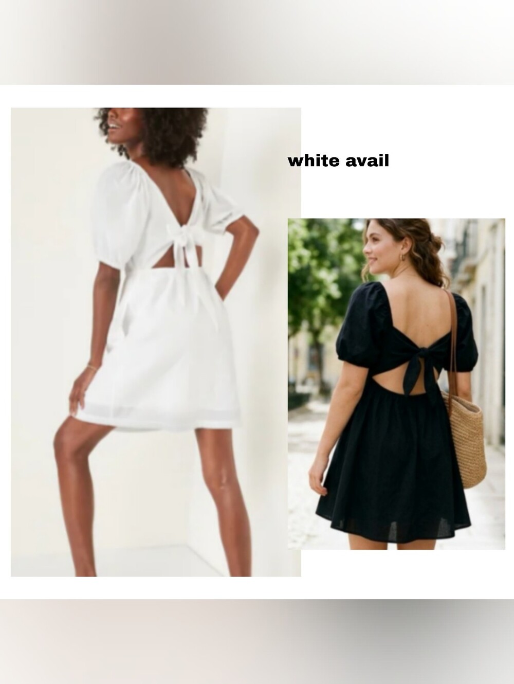 Old Navy Puff-Sleeve Tie-Back Cut-Out Mini Swing Dress.  Plus Size 4x.  New